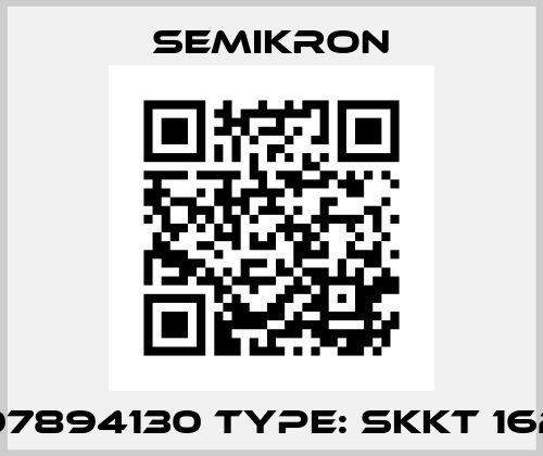 P/N: 07894130 Type: SKKT 162/16 E Semikron