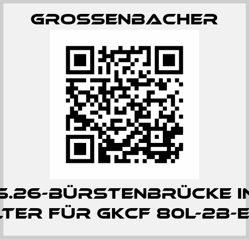 Pos.26-Bürstenbrücke inkl. Halter für GKCF 80L-2B-ea/S Grossenbacher