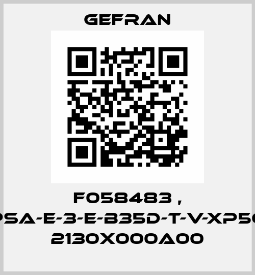 F058483 , TPSA-E-3-E-B35D-T-V-XP563 2130X000A00 Gefran