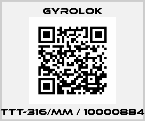 16TTT-316/MM / 1000088413 GYROLOK