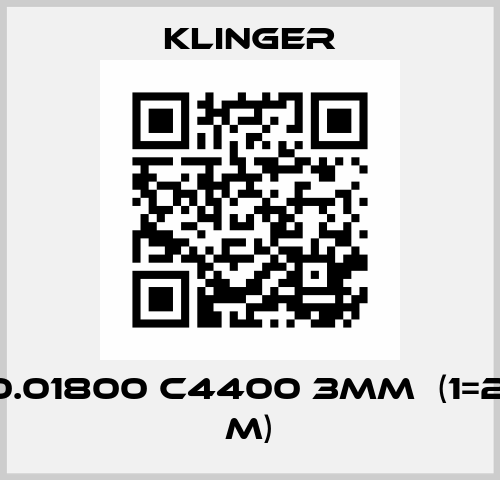 p/n 10.01800 C4400 3mm  (1=2 x 1,5 m) Klinger
