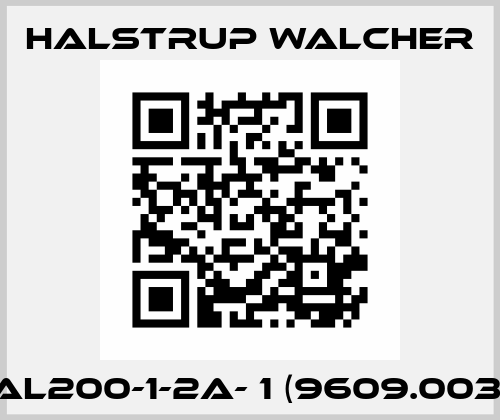 KAL200-1-2A- 1 (9609.0037) Halstrup Walcher