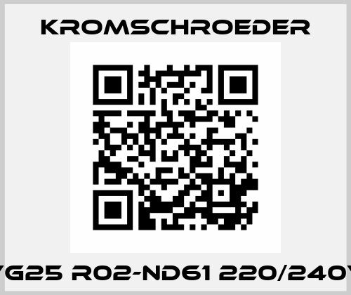 VG25 R02-ND61 220/240V Kromschroeder