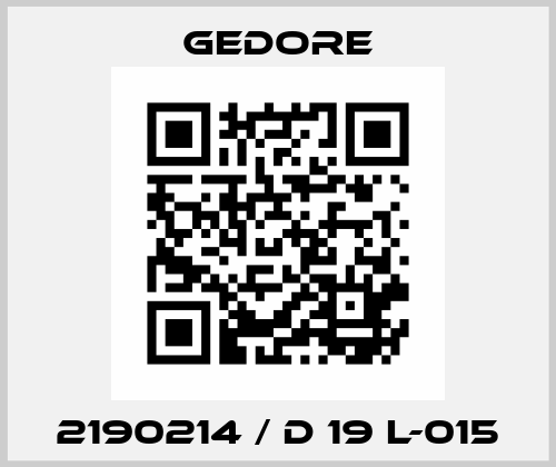 2190214 / D 19 L-015 Gedore