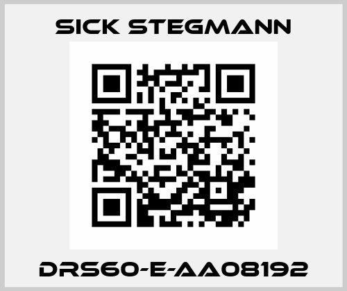 DRS60-E-AA08192 Sick Stegmann
