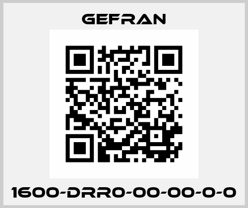 1600-DRR0-00-00-0-0 Gefran