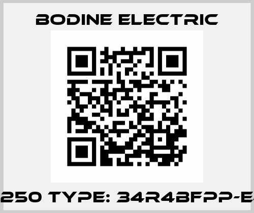 2250 Type: 34R4BFPP-E4 BODINE ELECTRIC