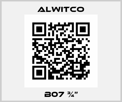 B07 ¾” Alwitco