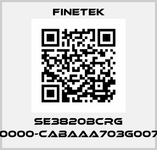 SE3820BCRG -SEX20000-CABAAA703G00710300 Finetek