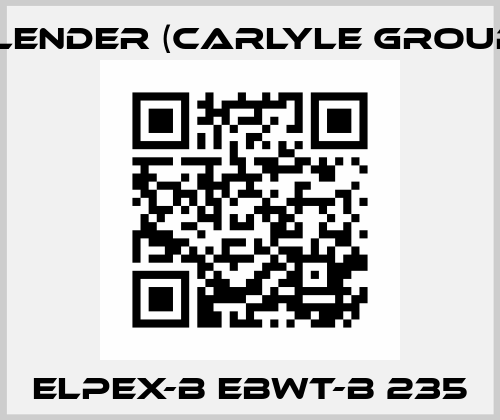 ELPEX-B EBWT-B 235 Flender (Carlyle Group)