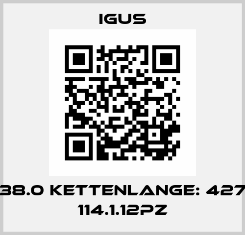 14.2.038.0 KETTENLANGE: 427 MM + 114.1.12PZ Igus