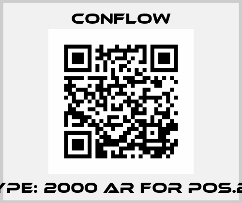 Type: 2000 AR for pos.28 CONFLOW