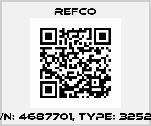 p/n: 4687701, Type: 32525 Refco