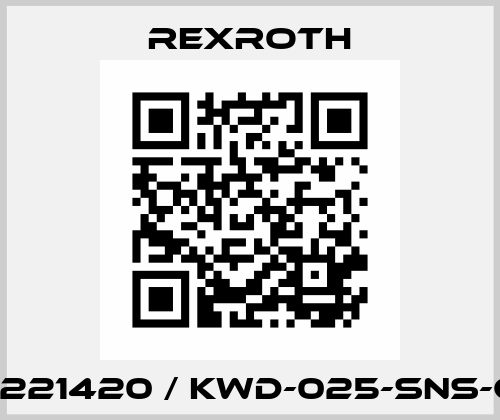 R162221420 / KWD-025-SNS-C1-N-1 Rexroth