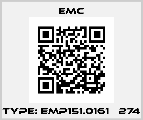 Type: EMP151.0161 №274 Emc