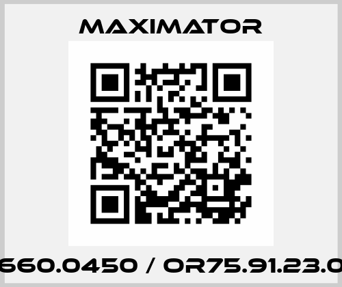 3660.0450 / OR75.91.23.03 Maximator