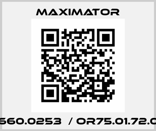 3660.0253  / OR75.01.72.03 Maximator