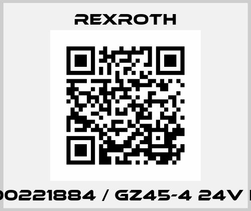 R900221884 / GZ45-4 24V K4K Rexroth