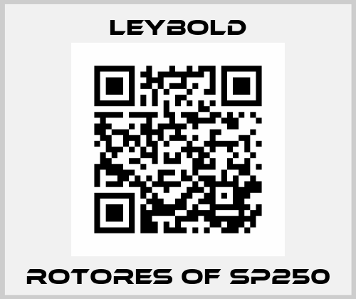 ROTORES OF SP250 Leybold