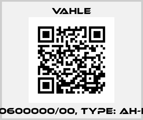 PN: 0600000/00, Type: AH-KGA Vahle