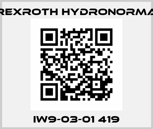 IW9-03-01 419 Rexroth Hydronorma