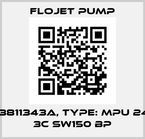 P/N: R3811343A, Type: MPU 24V S/E 3C SW150 BP Flojet Pump
