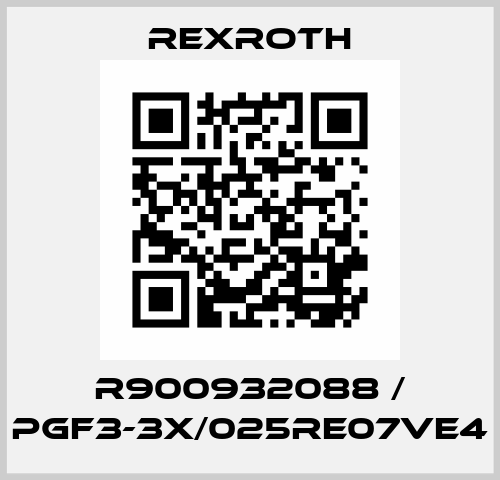 R900932088 / PGF3-3X/025RE07VE4 Rexroth