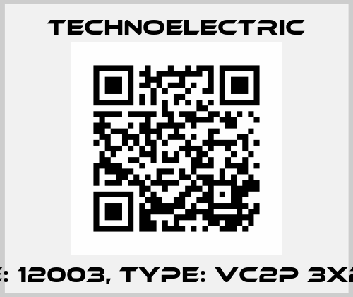 Code: 12003, Type: VC2P 3X250A Technoelectric
