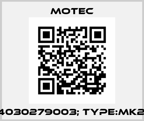 P/N:4030279003; Type:MK279.3 Motec