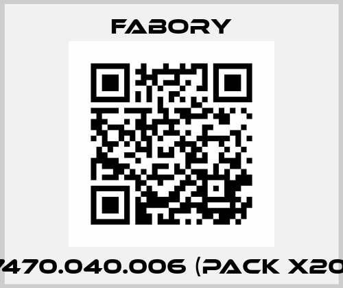 07470.040.006 (pack x200) Fabory