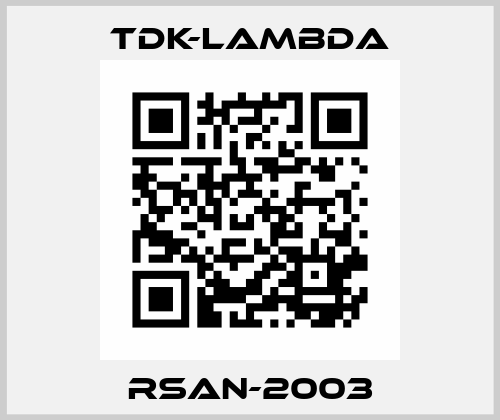RSAN-2003 TDK-Lambda