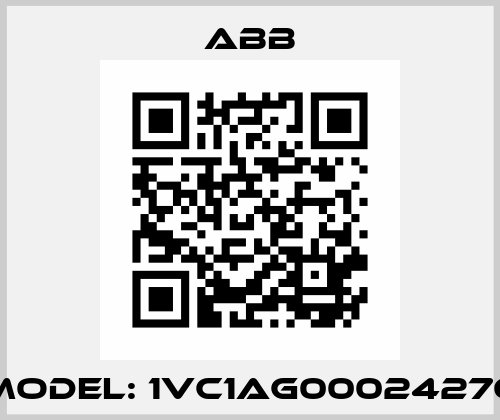 Model: 1VC1AG00024276 ABB