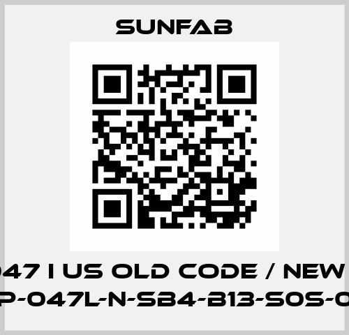 SC 5047 I US old code / new code SCP-047L-N-SB4-B13-S0S-000 Sunfab