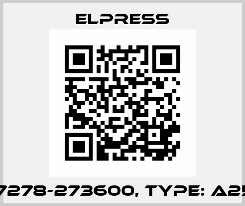 p/n: 7278-273600, Type: A2543G Elpress