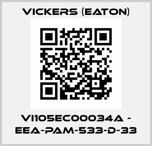 VI105EC00034A - EEA-PAM-533-D-33 Vickers (Eaton)