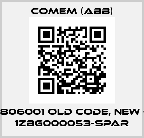 5400806001 old code, new code 1ZBG000053-SPAR Comem (ABB)