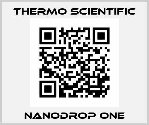 NanoDrop One Thermo Scientific