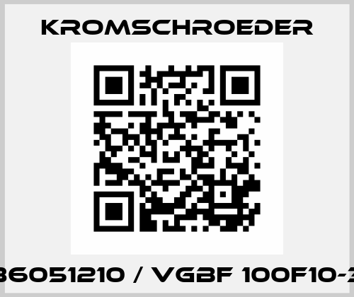 86051210 / VGBF 100F10-3 Kromschroeder