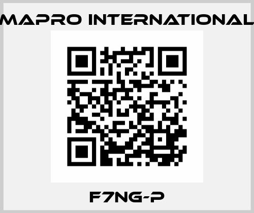 F7NG-P MAPRO International