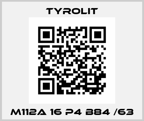 M112A 16 P4 B84 /63 Tyrolit
