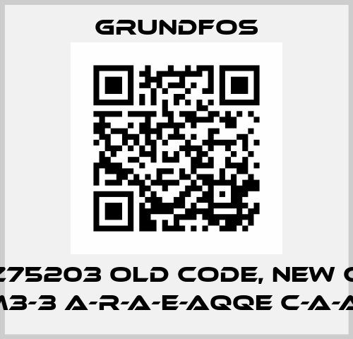 K43Z75203 old code, new code CM3-3 A-R-A-E-AQQE C-A-A-N Grundfos