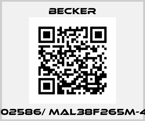 102586/ MAL38F265M-4 Becker