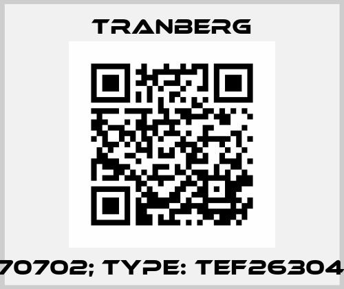 p/n: 170702; Type: TEF2630415410 TRANBERG