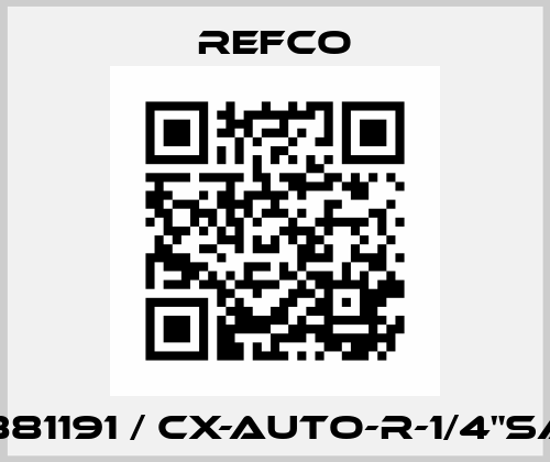9881191 / CX-AUTO-R-1/4"SAE Refco