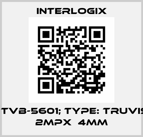 p/n: TVB-5601; Type: TruVision 2MPx  4mm Interlogix