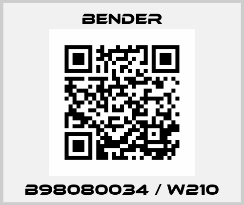 B98080034 / W210 Bender
