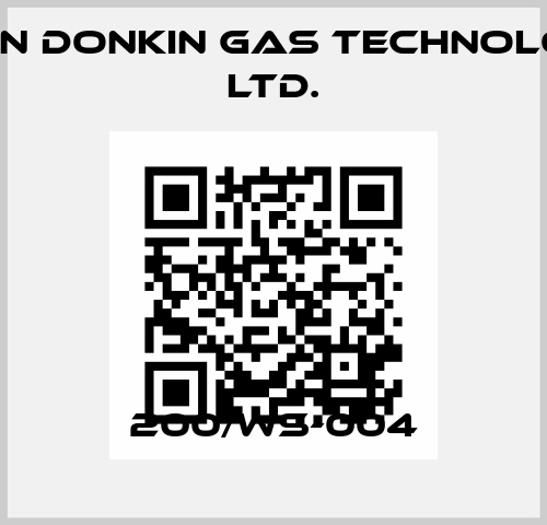 200/WS-004 Bryan Donkin Gas Technologies Ltd.