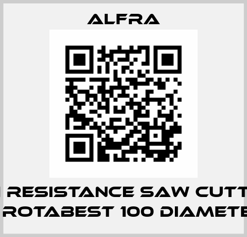 High resistance saw cutters for ROTABEST 100 diameter 10 Alfra