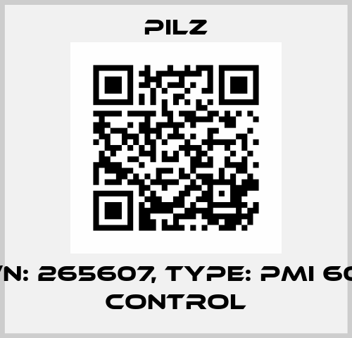p/n: 265607, Type: PMI 607 Control Pilz