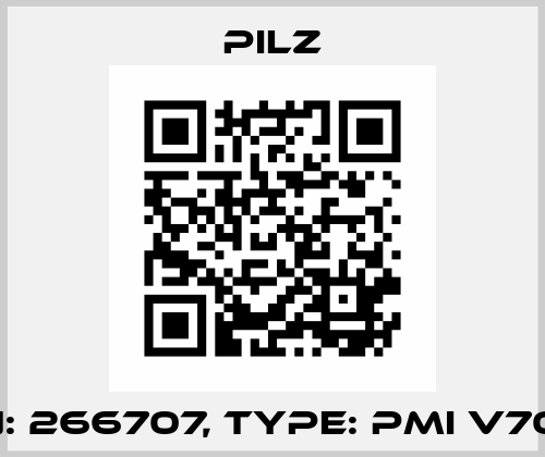 p/n: 266707, Type: PMI v707e Pilz